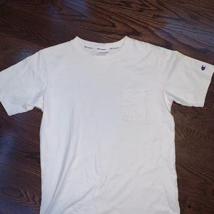 White Champion Tee